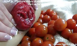 Vegetable anal play  ...